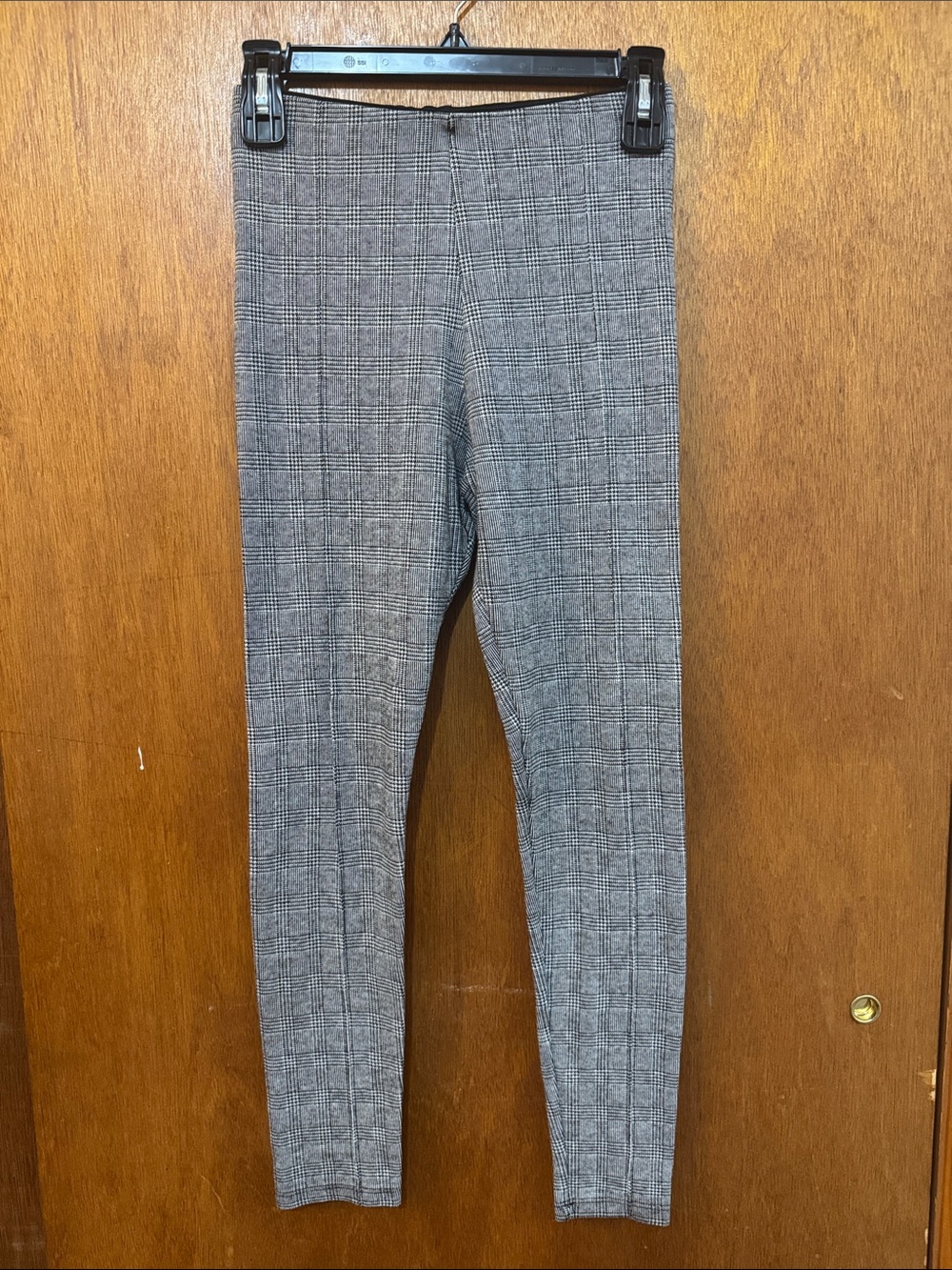 Zara Gray Plaid Leggings